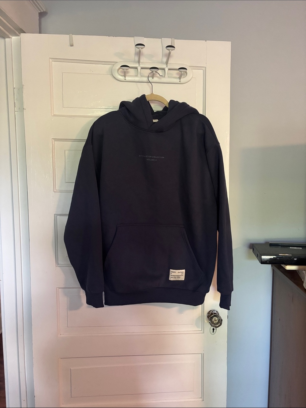 Comfrt Men's Navy Blue Pullover Hoodie — Affirmation Collection